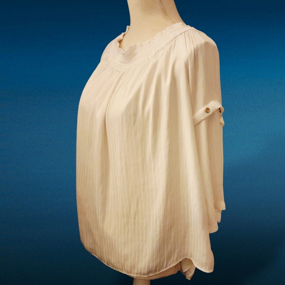 JENNIFER LOPEZ Blouse Off The Shoulder Shirt - Picture 3 of 8